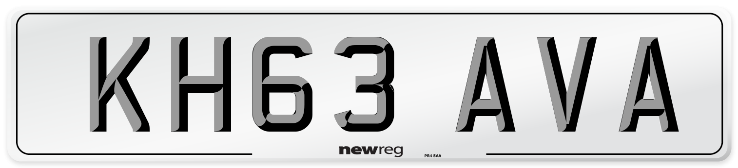 KH63 AVA Number Plate from New Reg
